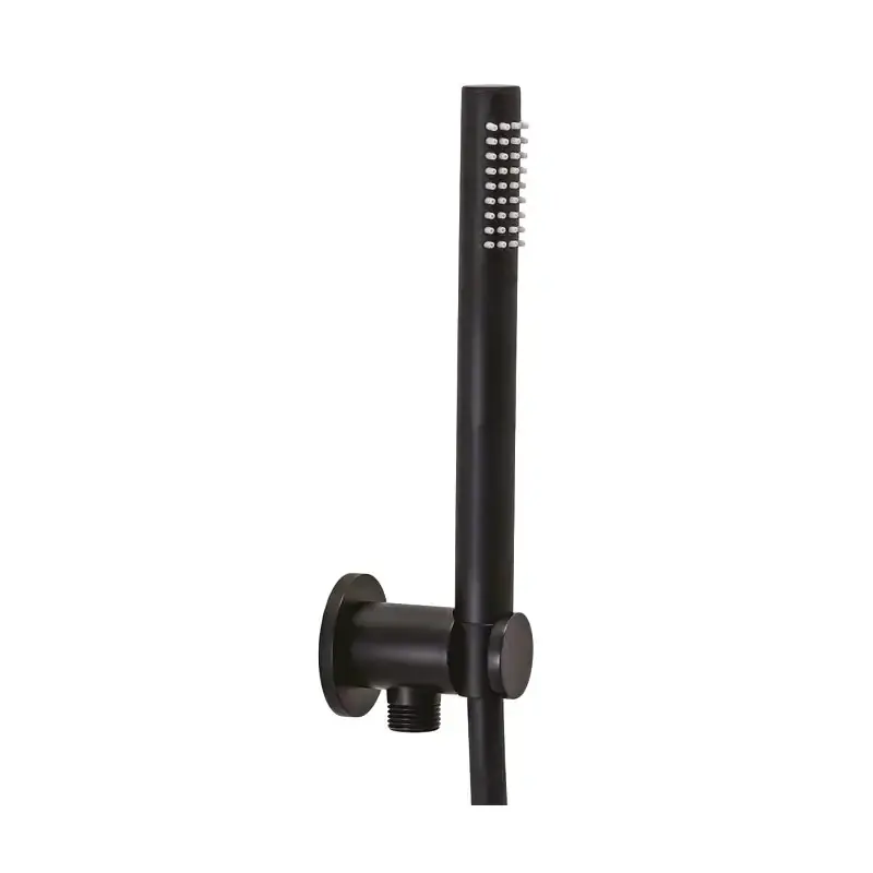 Conjunto de toma de agua con soporte y ducha en metal negro mate Paffoni ZDUP094NO Ordina Subito