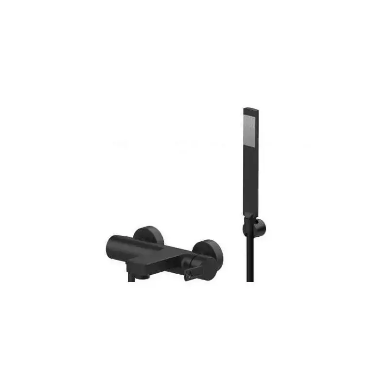 Mezclador externo para baño en color negro con caño cuadrado Paffoni Ringo RIN023NO Saldi