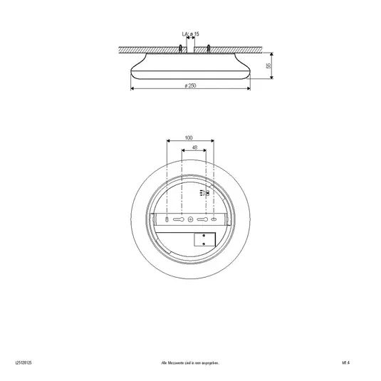 EVN Catino Plafoniera LED, CCT, 25 cm Prezzo Conveniente