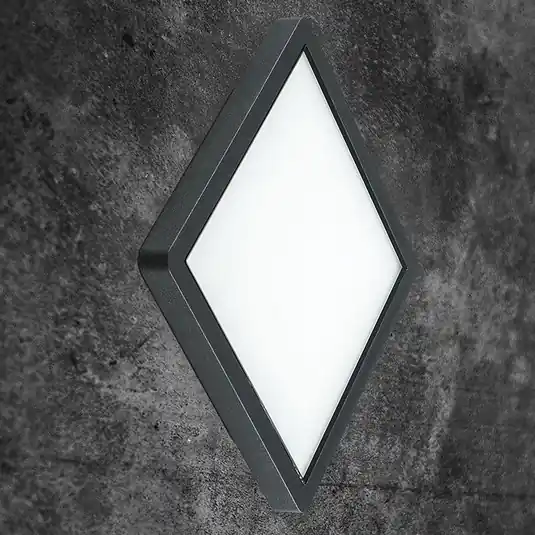 Soddisfatti O Rimborsati EVN Tectum plafoniera LED esterni angolare, vetro