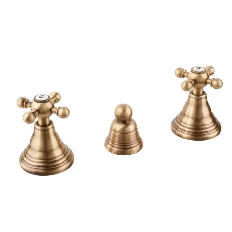 Offerta Speciale Grifo de bidé de 3 orificios en color bronce cepillado Porta&Bini Old Fashion 62556BR