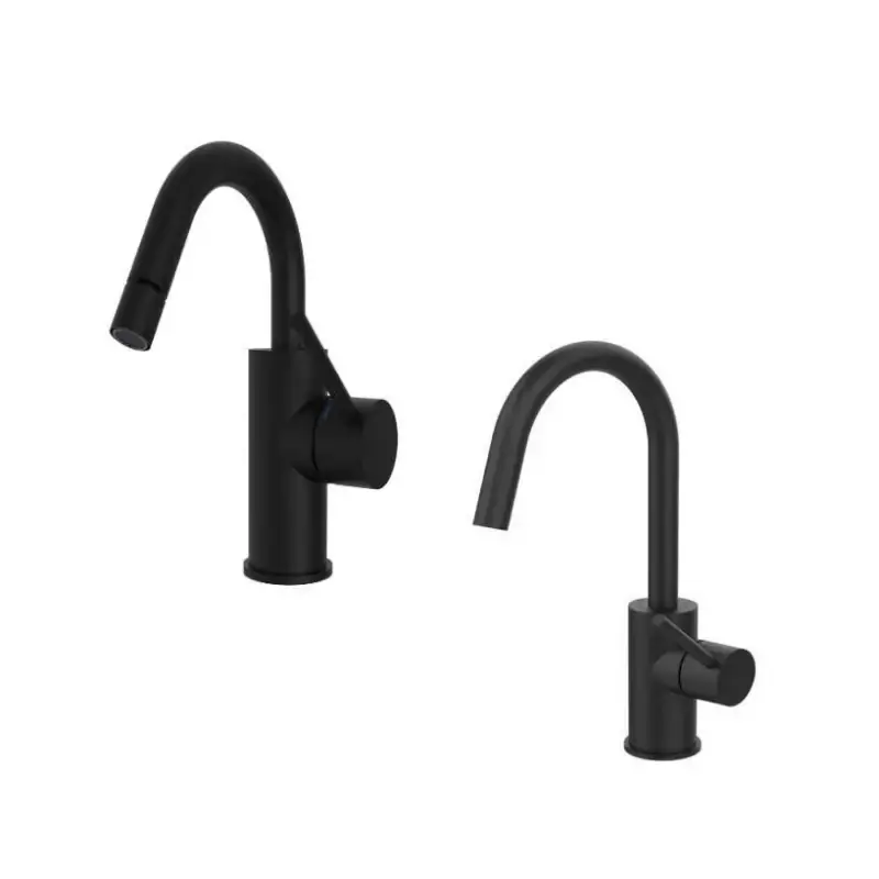 Prezzo Basso Mezclador de baño negro mate con caño giratorio Paffoni Light KITLIG3NO