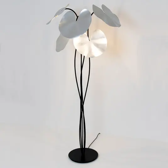 Direttamente Dal Produttore Piantana Controversia con LED, paralume argento