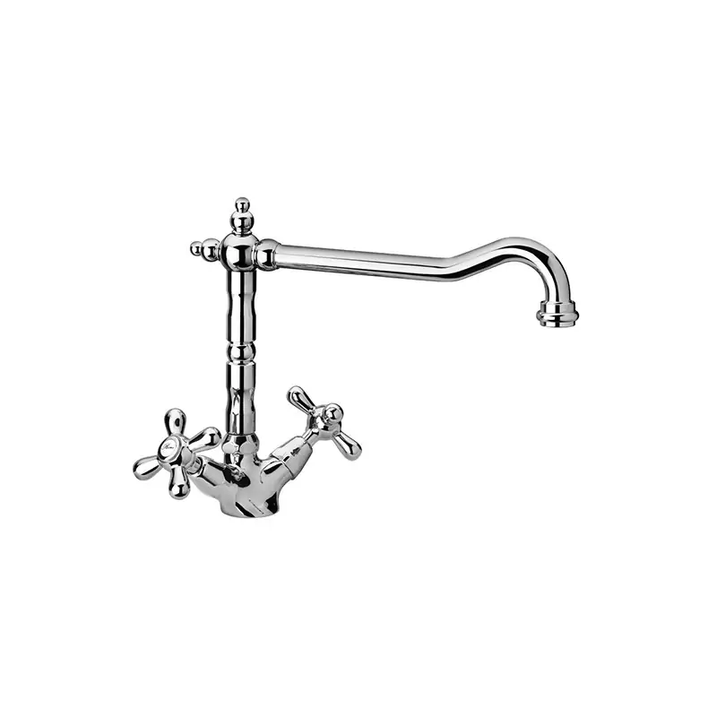 Mezclador de fregadero de cocina con caño regulable Paini Liberty 17CR570B Novità
