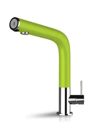 Mezclador electrónico de fregadero de cocina con tecnología de doble sensor en color verde DMP Hello 200 86805 Più Venduto