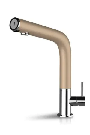 Mezclador electrónico de fregadero de cocina con tecnología de doble sensor en color beige DMP Hello 200 86801 Prezzo Basso
