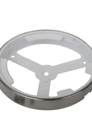 Anello di montaggio rotondo in acciaio inox per luci da incasso FAR 68 Reso Gratuito