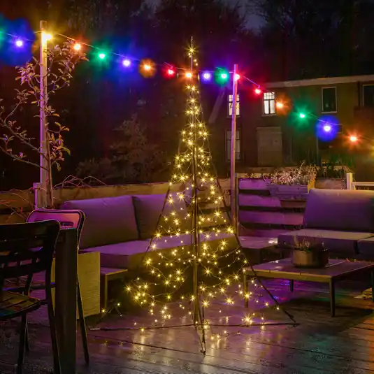 Promozione Esclusiva Fairybell albero Natale a palo, 240 LED, 200cm