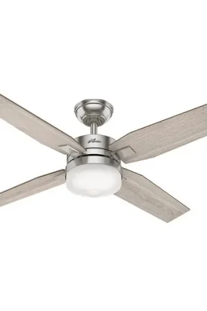 Promo Stagionale Hunter Mercado ventilatore rovere/nichel