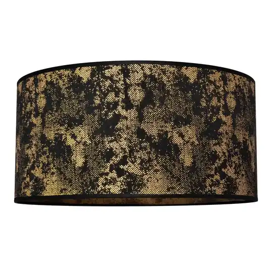 Saldi Paralume Abba E27 Ø 40/altezza 20 cm nero/oro