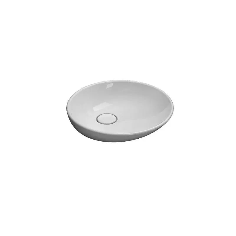 Lavabo de cerámica para instalación sobre encimera Globo Stockholm LAT50 Subito Disponibile
