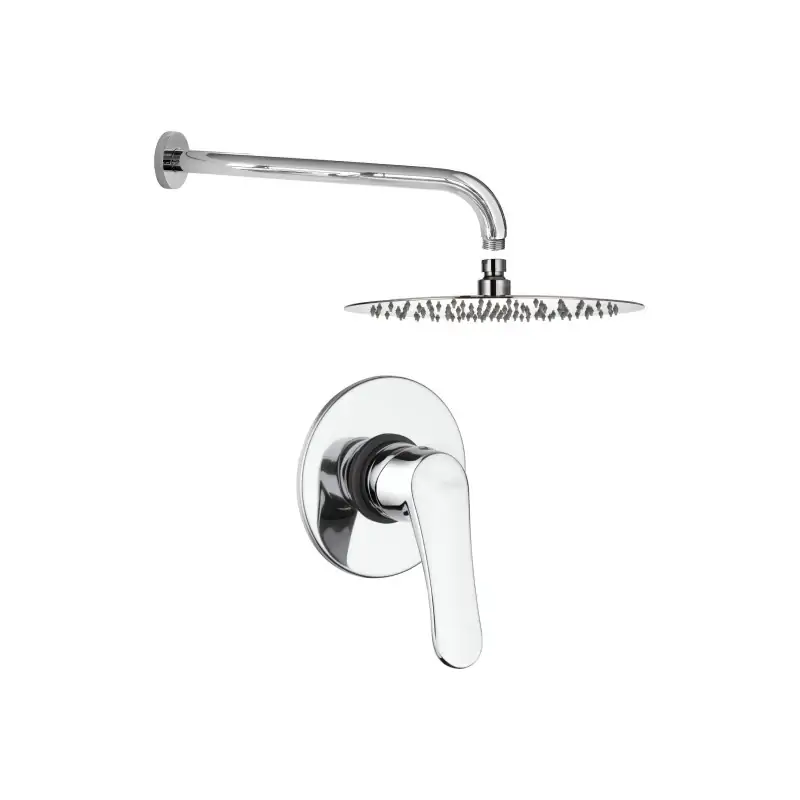 Quantità Limitata Kit de ducha con mezclador interno, rociador y brazo redondo Piralla Attila KITATTILA1CR