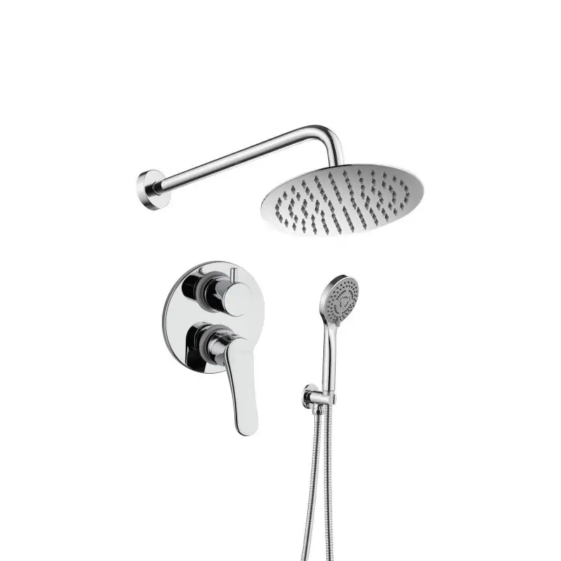 Kit de ducha completo con rociador de Ø20 cm Piralla Attila KITATTILA5CR Ultimissimo Modello