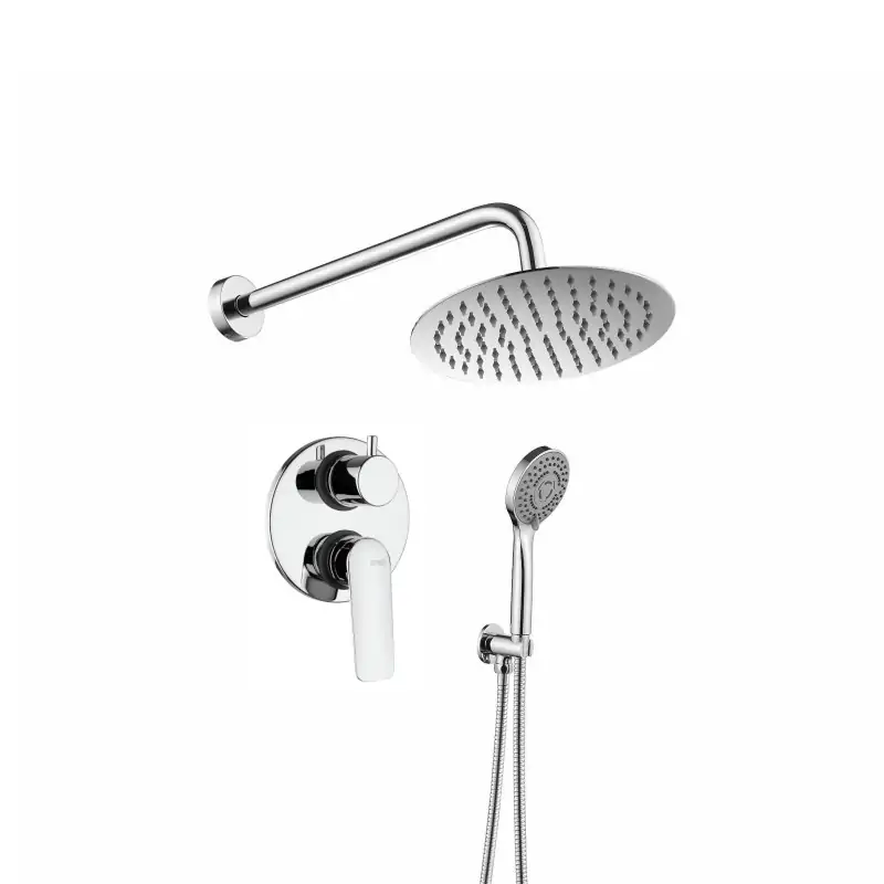 Offerta Speciale Kit de ducha completo con rociador de Ø20 cm Piralla Lago KITLAGO6CR