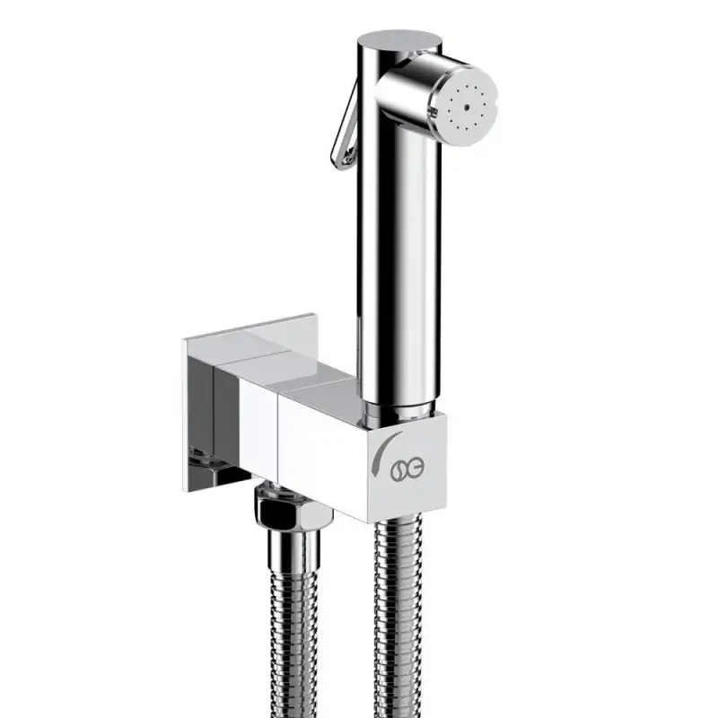 Kit de ducha sanitaria SQUARE DUAL 2 chorros con toma de agua y grifo integrado INGENIUS SG531 Offerta Del Giorno
