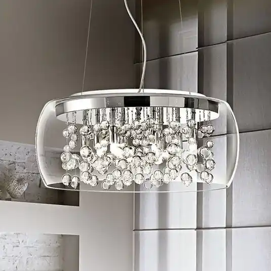 Lampada a sospensione Audi, vetro, Ø 50 cm Occasione Imperdibile