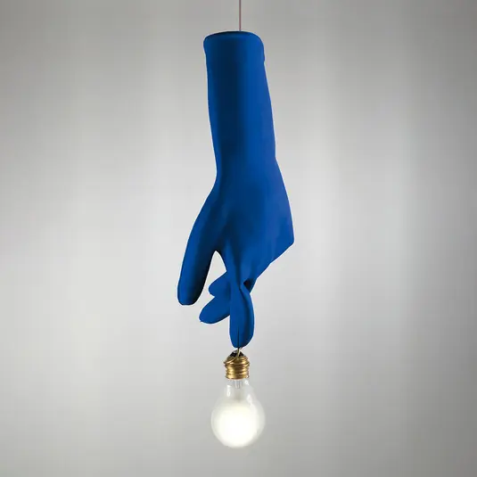 Occasione Ingo Maurer Blue Luzy sospensione LED blu