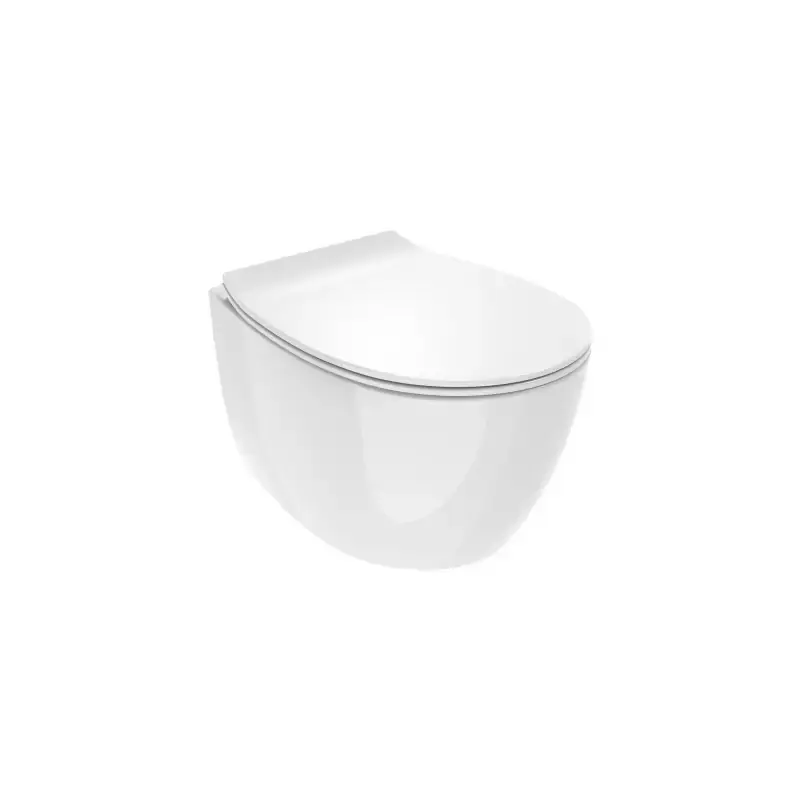 Direttamente Dal Produttore Inodoro suspendido blanco brillo 510x355x363 mm con tapa de inodoro SoftClose Ercos Kite KITBCKTELVASO0001