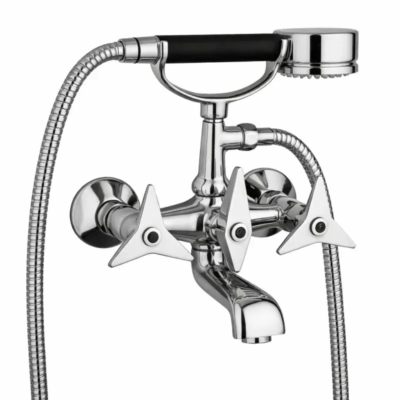 Mezclador de bañera exterior color cromo con ducha de mano Mamoli Gio Ponti 1030F2140021 Offerta