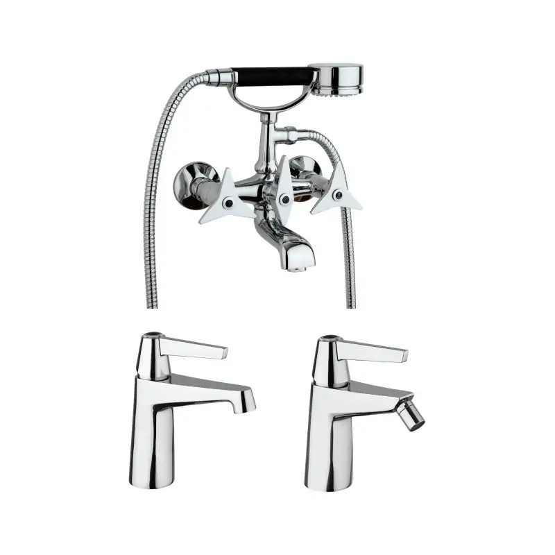 A Buon Prezzo Conjunto de mezcladores monomando para lavabo, bidé y bañera en color cromo Mamoli Gio Ponti KITGIO16