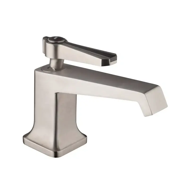 Mezclador de lavabo de un orificio en color acero cepillado con desagüe click-clack Mamoli 1938 41380000065F Spedizione Espresso