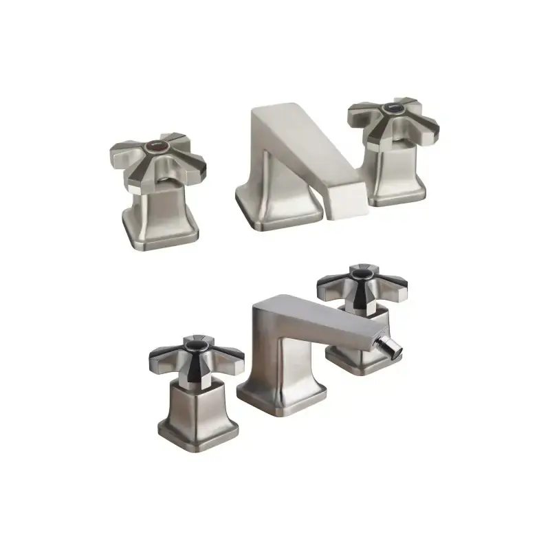 Compra Adesso Conjunto lavabo y bidé 3 orificios color acero cepillado Mamoli 1938 KIT1938F4