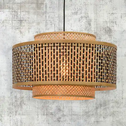 Compra Adesso GOOD & MOJO Lampada a sospensione Bhutan in bambù Ø 50 cm