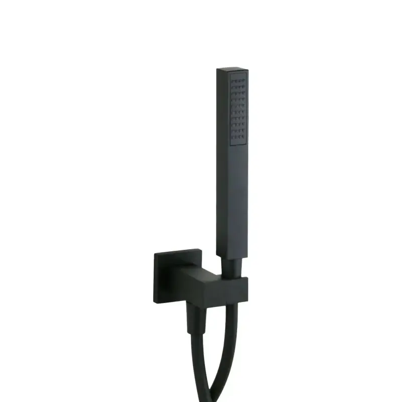 Compra Oggi Stesso Conjunto de ducha orientable, modelo cuadrado, color negro mate con conexión de agua Mamoli Mendini 0000PO40022K