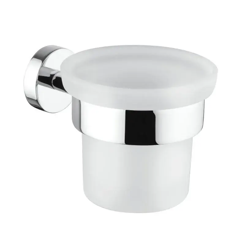Portavasos de cristal con cristal satinado y fijación con tornillos Mamoli 000006740001 Prezzo Ridotto