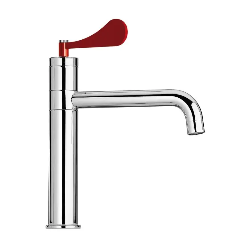 Mezclador monomando de fregadero de cocina con palanca roja Mamoli Paola&TheKitchen 794500000C01 Prezzo Ridotto