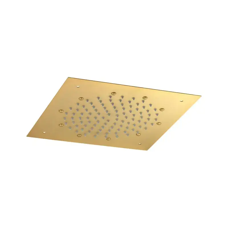 Rociador de ducha empotrado de techo 30 x 30 cm en color oro cepillado Pollini Acqua Design MARTE SD4960303OS Ultima Occasione