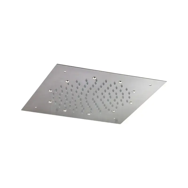 Promozione Rociador de ducha empotrado en techo 30 x 30 cm en color níquel cepillado Pollini Acqua Design MARTE SD4960303NS