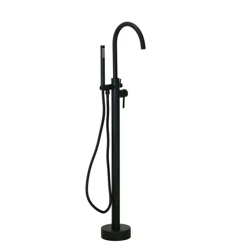 Promozione Mezclador de bañera de pie en color negro mate Pollini Jessy CL2166CC3NO