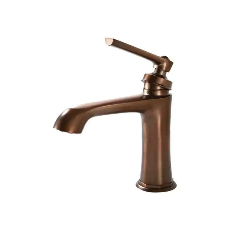Mezclador monomando de lavabo modelo retro color cobre Mamoli Mademoiselle 496100000059 Solo Oggi