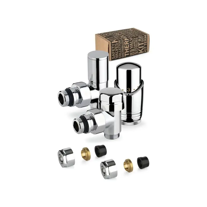 Ultimissimo Modello Kit válvula de mobiliario termostática cromada con conexión para tubo de cobre APM 100KC 015 R 12
