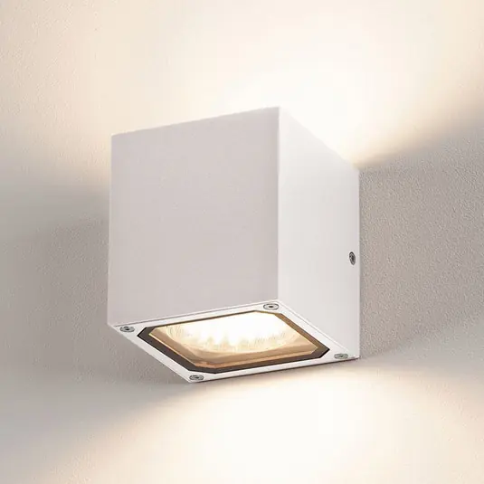 Offerta Lampo SLV Sitra Cube applique da esterno, bianco