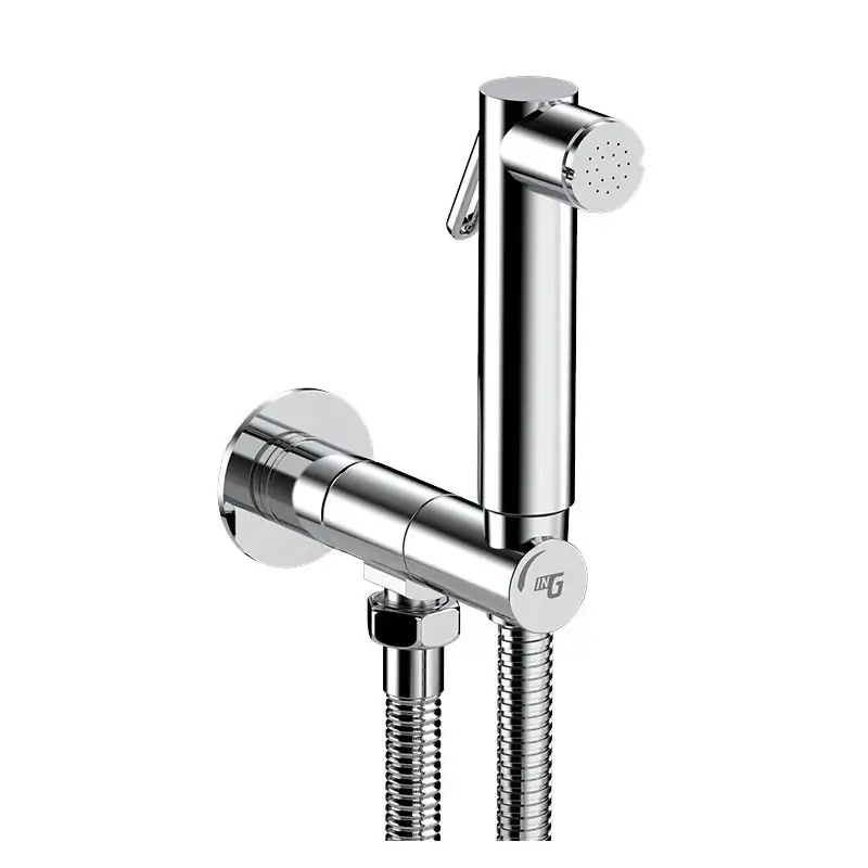 Kit de ducha sanitaria INGENIUS de latón cromado con toma de agua y grifo integrado IG740R Offerta Lampo