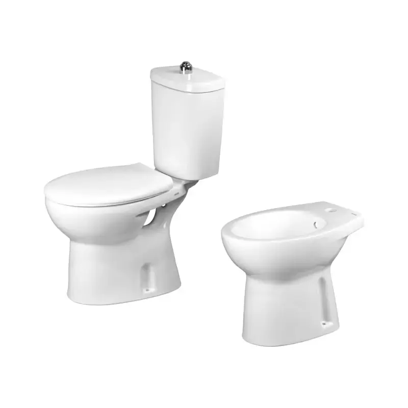 Kit sanitario con inodoro monobloque y bidet, instalación a suelo, desagüe a suelo Easy Magic KITEASYM6 Più Venduto