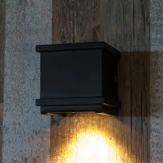 Sconto Applique da esterni Borgo di alluminio, nero
