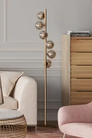 Compra Oggi Stesso Kare Scala Balls, piantana a 6 luci, oro