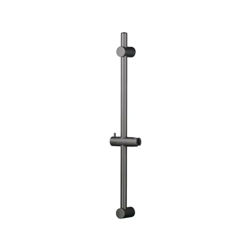 Must-Have Barra de ducha negra mate con soporte regulable a pared Damast 12591