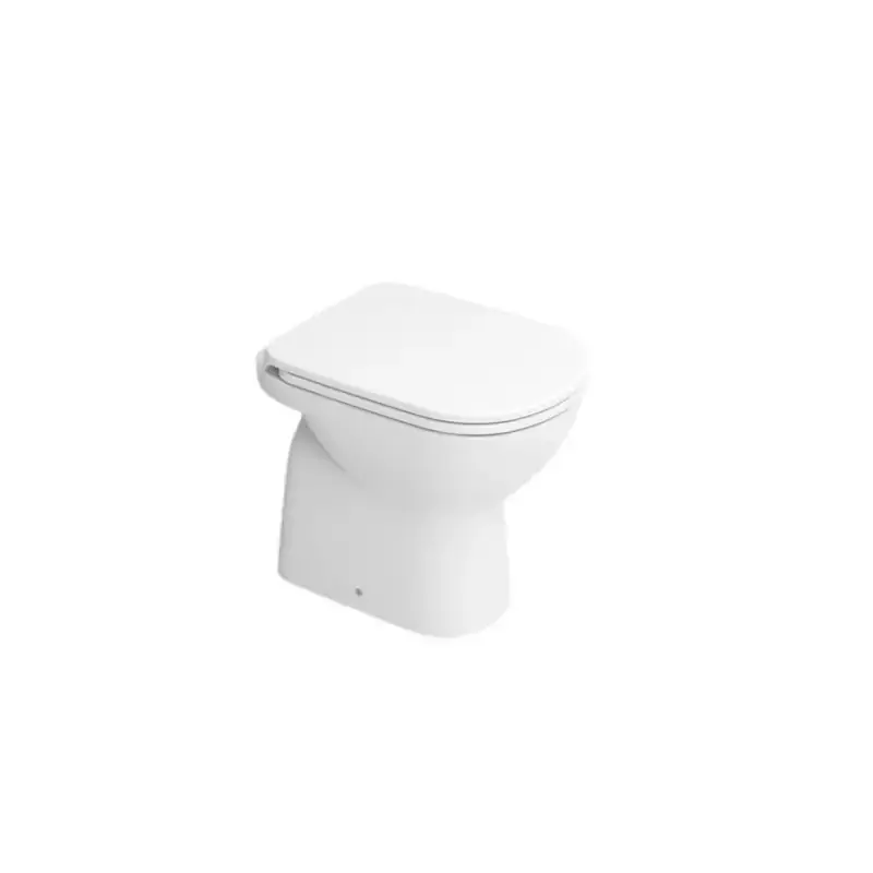 Economico Inodoro de pie con tapa de asiento de inodoro blanca Dolomite Gemma2 KITD522201