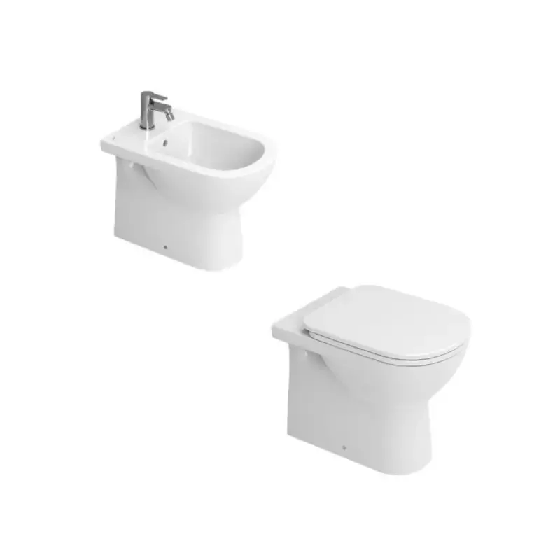 Soddisfatti O Rimborsati Kit WC y bidet para instalación a suelo empotrado en pared en color blanco Dolomite Gemma2 KITGEMMA21
