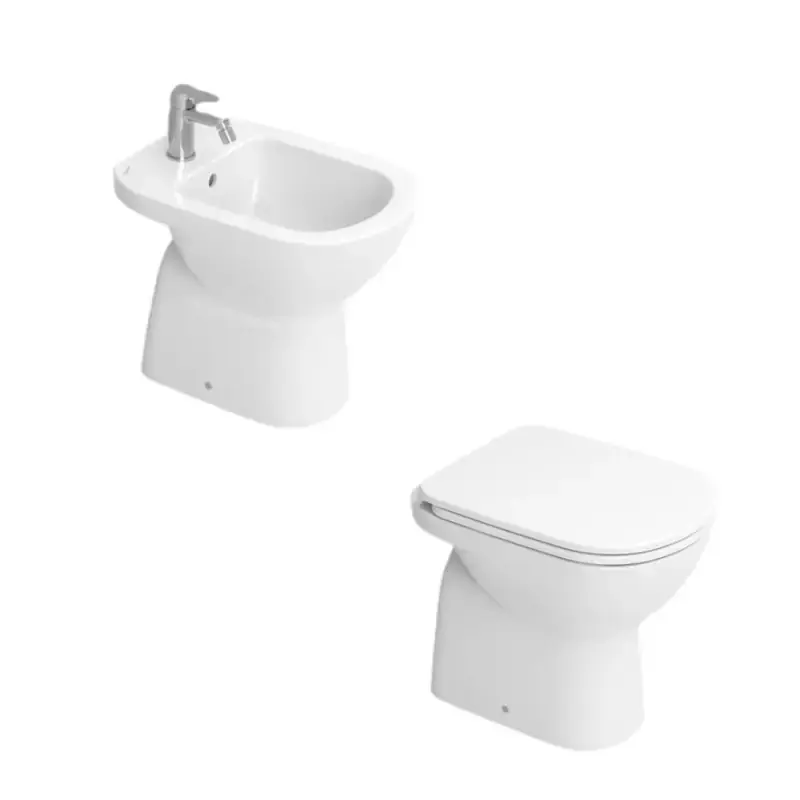 Non Perdere Kit WC y bidé de suelo blanco Dolomite Gemma2 KITGEMMA22