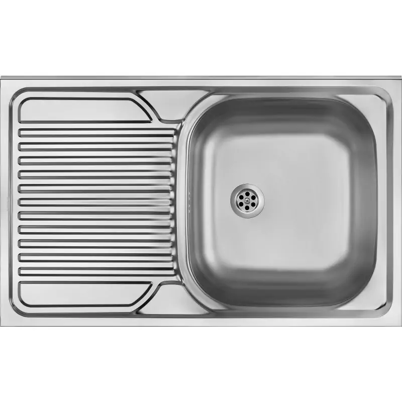 Fregadero de cocina de sobre encimera de 1 cubeta con escurridor izquierdo Deante TANGO ZM5_011L Subito Disponibile