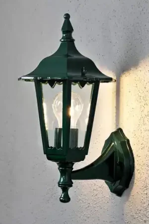 Applique da esterno Firenze, verde, portalampada superiore, 36 cm Scelto Dai Clienti