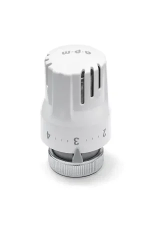 Cabezal termostático con sensor de líquido, modelo compacto, color blanco APM 1TS Più Venduto