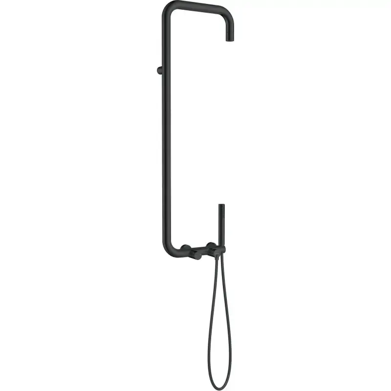 Offerta Del Giorno Columna de ducha con mezclador mecánico y rociador aireador en negro mate Deante Silia NQS_N4XM
