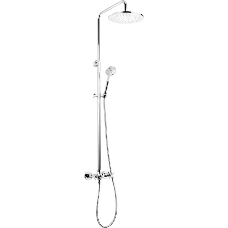 Novità Columna de ducha con mezclador mecánico de 2 vías, color cromo Deante Temisto NAC_04QT