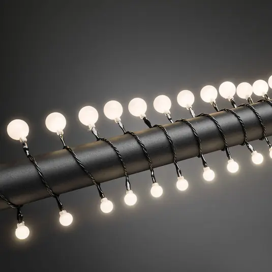 Must-Have Ghirlanda luminosa con 80 LED a sfera bianco caldo